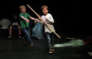 Children in "Play in a Week" workshop