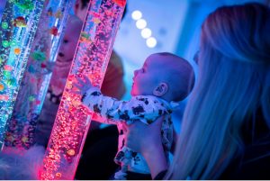 Baby at The Hullabaloo in the creative play space